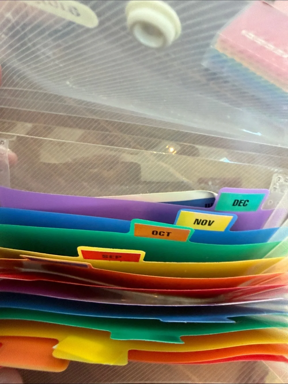 Colorful Accordion File Organizer Set with Floral Document Envelope container st